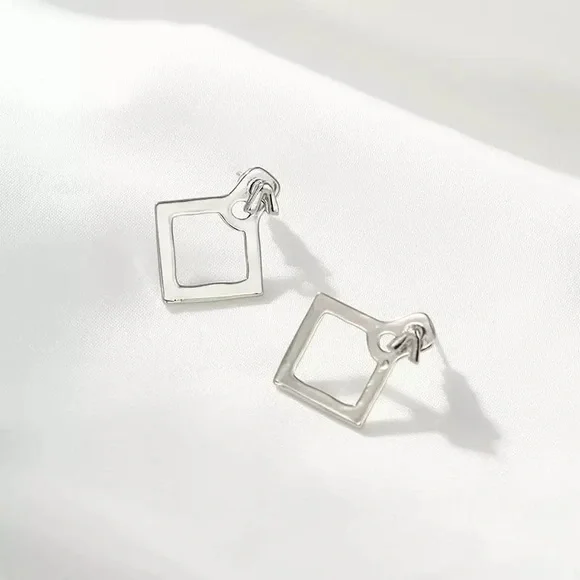 Earrings, 🎁Special Deal 🎁Geometric Ear Jackets, Square Ear Jackets, - Picture 6 of 6